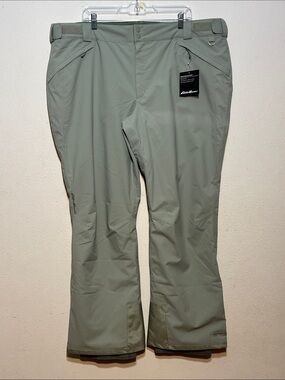 Eddie Bauer WR Funski Insulated Sage Outdoor Hiking Pants Size 2X
